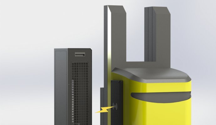 電動叉車無線充電技術