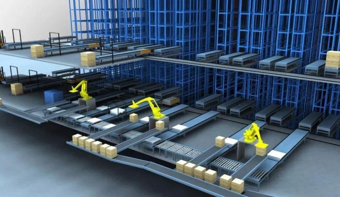 為工廠生產線提供高效的AGV物料配送系統（無線充電）