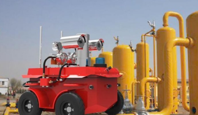 化工行業巡檢防爆機器人（防爆無線充電）