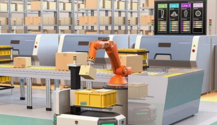 AMR與數(shù)字化工廠的融合：實現(xiàn)智能運輸和自動化生產(chǎn)（無線充電）