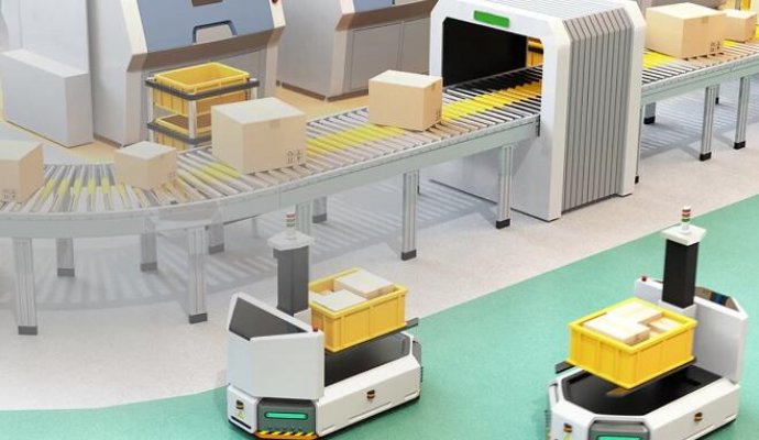 提升食品飲料生產效率：AGV在物流自動化中的關鍵作用（無線充電）